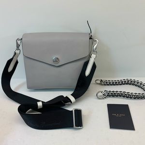Rag & Bone Crossbody Atlas Leather Crossbody, Grey